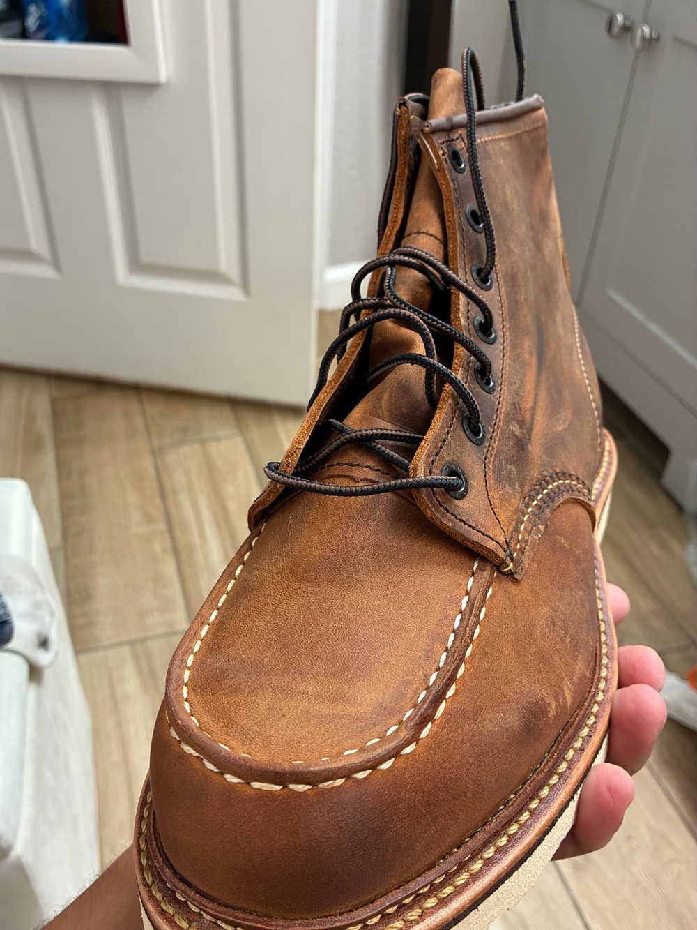 Red Wing Shoes Brown Leather 1907 Boots